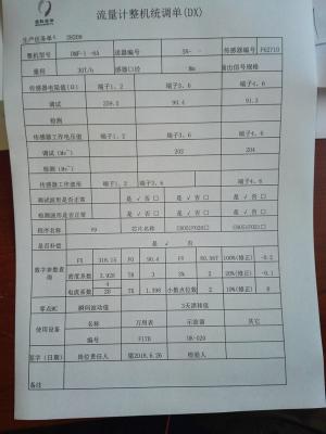 Daftar Tabel Konfigurasi Parameter Pabrik Flow Meter Coriolis