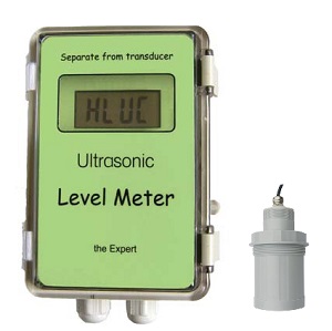Sensor level Utrasonic dengan indikator jarak jauh