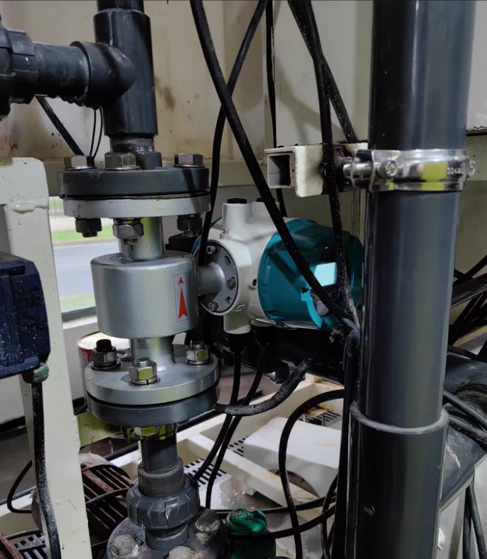 Pengukur aliran magnetik untuk pengukuran aliran natrium hipoklorit magnetic flow meter for sodium hypochlorite flow measurement